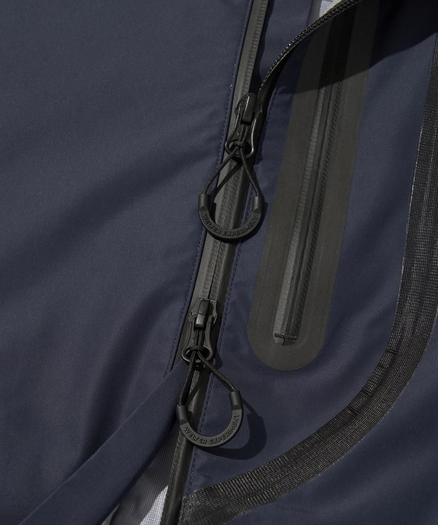 Welter Experiment Wol024_3Layer Seamsealing Hood Shell Jacket_Navy