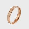 Anello Opaco Oro Rosa 2025 - Semplice Stile Coreano per Studentesse in Acciaio al Titanio