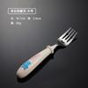 304 stainless steel children's fork and spoon portable tableware blue cat cute baby pattern small gift western food