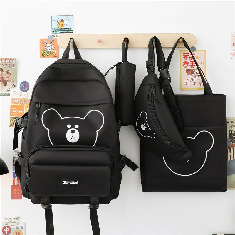 4 szt. Uczniowie gimnazjum Lekki kampus Ins Sweet Student Backpack Wieloczęściowy zestaw