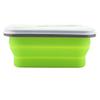 Silicone Folding Food Container 600ml Collapsible Food Containe Collapsible Lunch Box For Camping