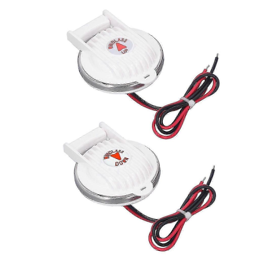 1 Pair Windlass Foot Switch Rust Proof Universal Up Down for Deck Anchor DC12V 24V