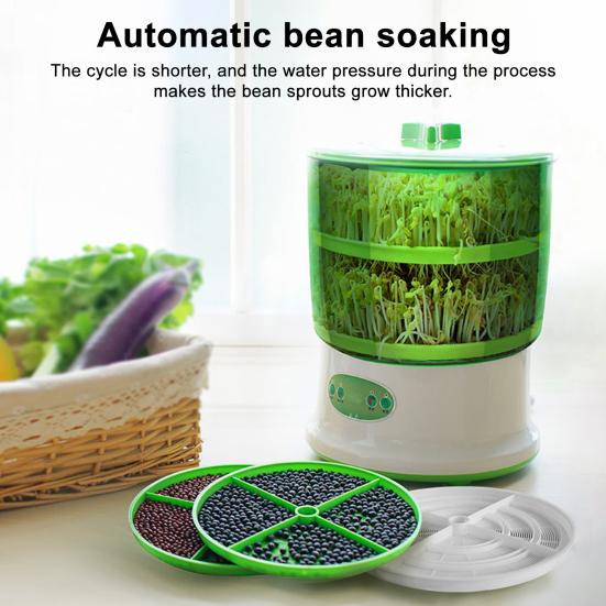 Automatic Intelligent Bean Growing Machine Large Capacity 2/3 Layers Easy To Use Home Smart Bean Sprout Machine