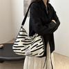 Stylish White Canvas Tote Bag For Women 2024 Featuring Trendy Stripes And Spacious Design