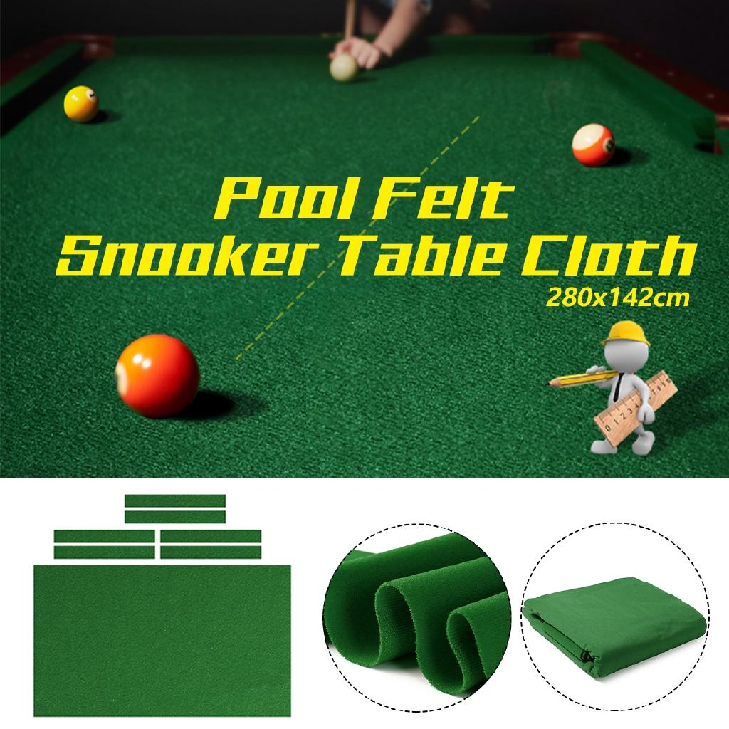 Green/Red 9ftx5ft Professional Green for American Billiard Snooker Pool Table Cloth 9 Foot Pool Table Felt Accessories 280x142cm