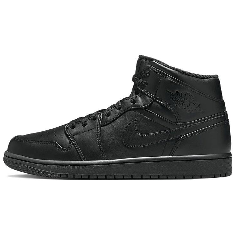 Air Jordan 1 Mid Triple Black 2022 Men s 554724-093 EU 43