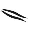 Pair Front Headlight Eyebrow Glossy Black Trim Soft Plastic Decoration Replacement for IS250 IS300 IS350 2006‑2012