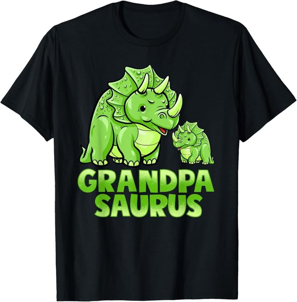 

Grandpa Saurus Dinosaur Funny Grandpasaurus T-Shirt For Papa Gift Unisex T-Shirt M