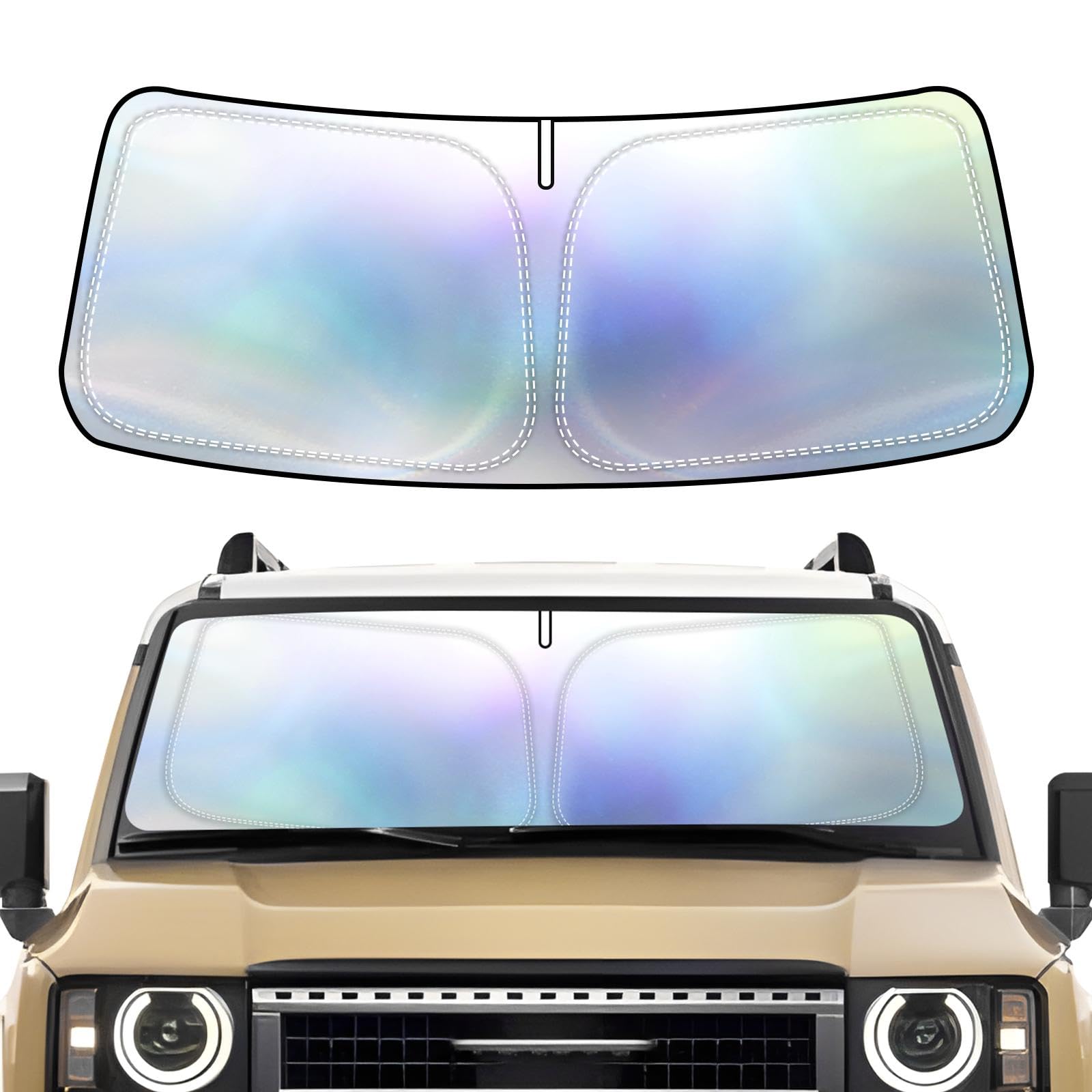 

New BLUESEATEC Sunshade for Toyota Land Cruiser Prado 150 Series Late Model Aurora Light Heat UV Privacy Easy Storage Bag Included [2026 Release]