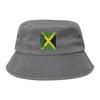 Summer Travel Headwear Jamaica Flag Jamaican Bucket Hat Stylish Hot Sun Hat  Boonie Hat Fishing FisherUnisex Hat Outdoor Sports