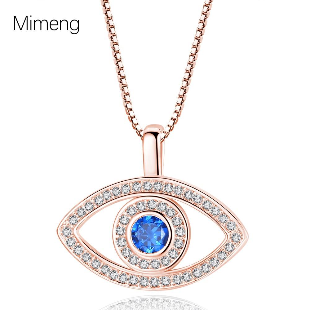 

Ожерелье с голубыми глазами, микроинкрустация цирконом, женское простое ожерелье с цепочкой на ключицу, простой темперамент, сглаз