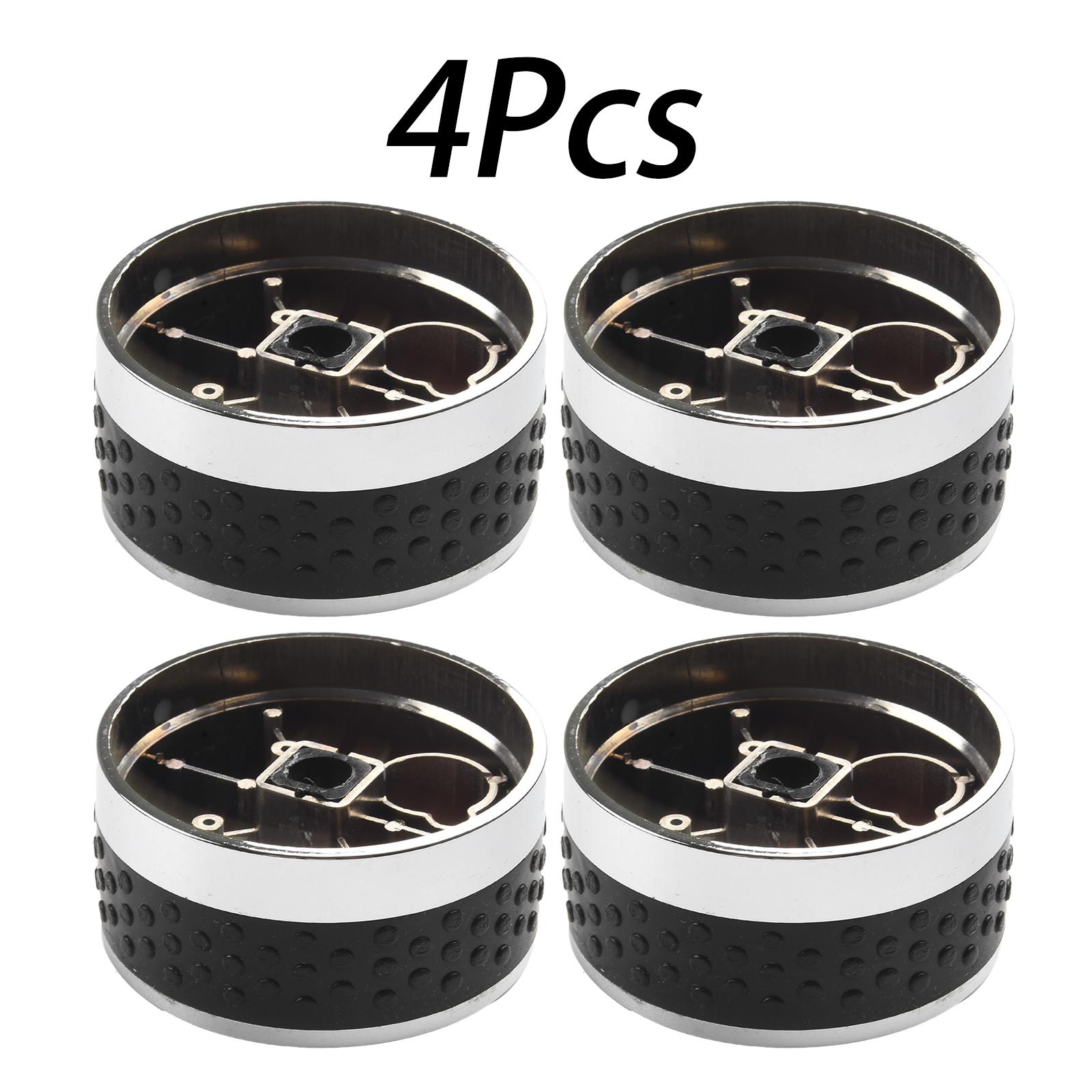

4 Pcs/set Gas Grill Control Knobs Replacement Fits BBQ Gas Grills For Oven, Stove Round Perfect Fit For Outdoor BBQ Party 50mm