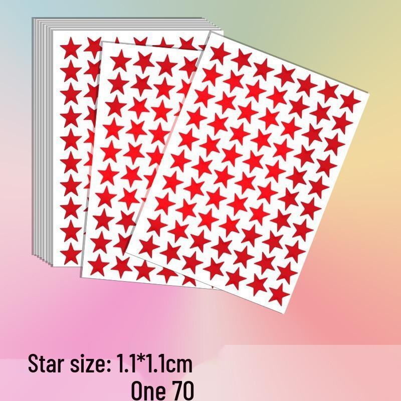 Five-Pointed Star Reward Stickers for Kindergarten - Teacher and Student Self-Discipline Chart