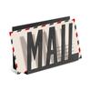 Metal Construction Mail Organizer Hollow Design Cutout Design Mail Holder Modern Style Stylish Design Letter Organizer