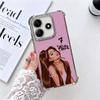 A-Ariana G-Grande Plating Phone Case For Xiaomi Redmi Note 14 15 Pro Plus 13 12 11 11S 11T 10 9S 9 5G Anti-Fall Airabag Cover