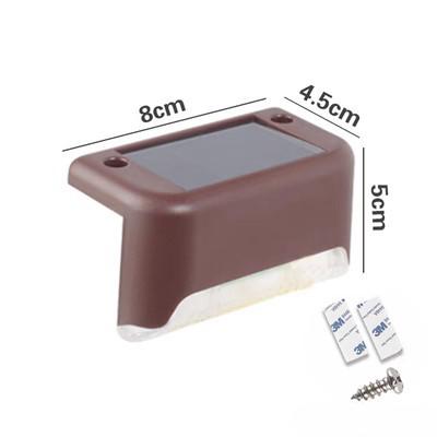 4/8/12/16/20pcs Solar LED Lights Outdoor Garden Light Deck Lamp Solar Stairs Light Waterproof Solar Step Lamp Patio Garden Decor
