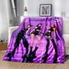 K-pop Demon Hunters Blanket Durable Comfort Suitable for Seaside Office Chair Chair All-Season Use Playful Design