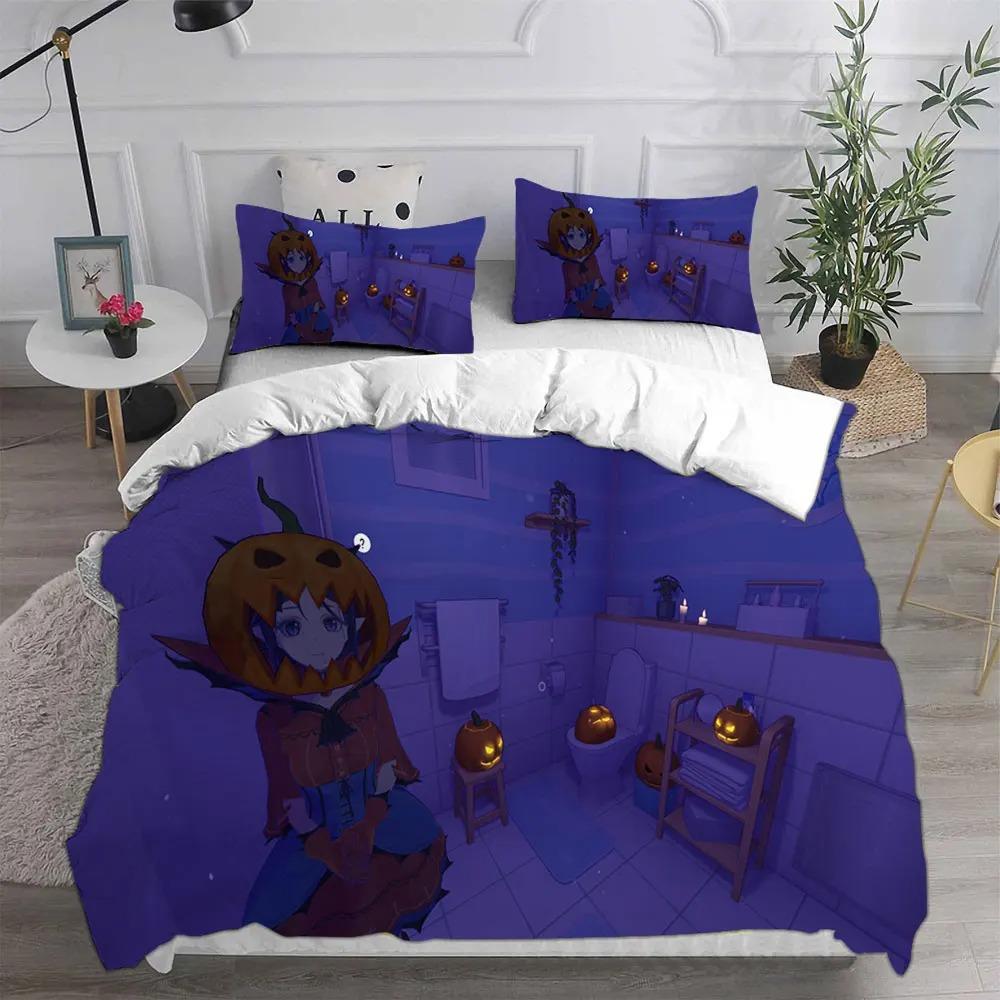 

Game MiSide Beding Sets 3D Printing MiSide Soft with Soft Fabric Duvet Cover Pilowcase Sets Tenagers Children s Gifts Various sizes 135*200cm Eu-Single