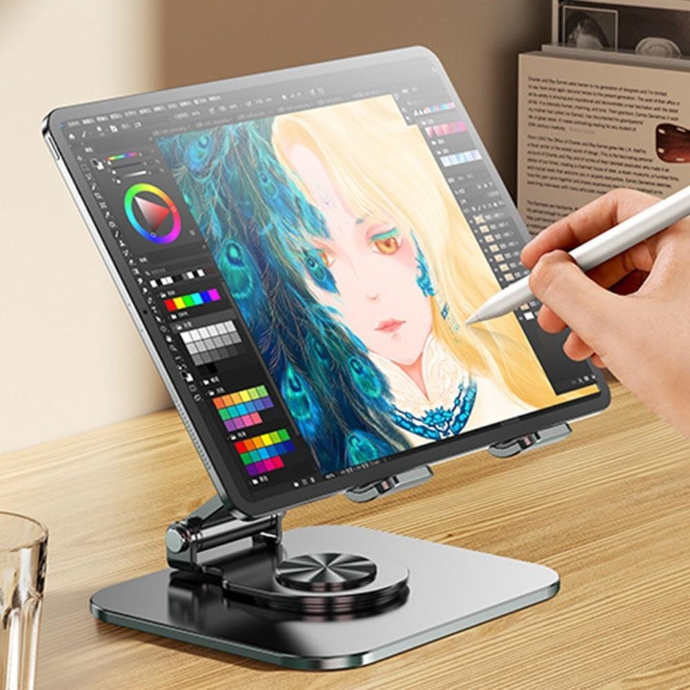 Durable Cat Paw Tablet Stand 360° Rotation Heat Dissipation Tablet Holder Metal Multi Angle Tablet Phone Bracket Tablet/Phone
