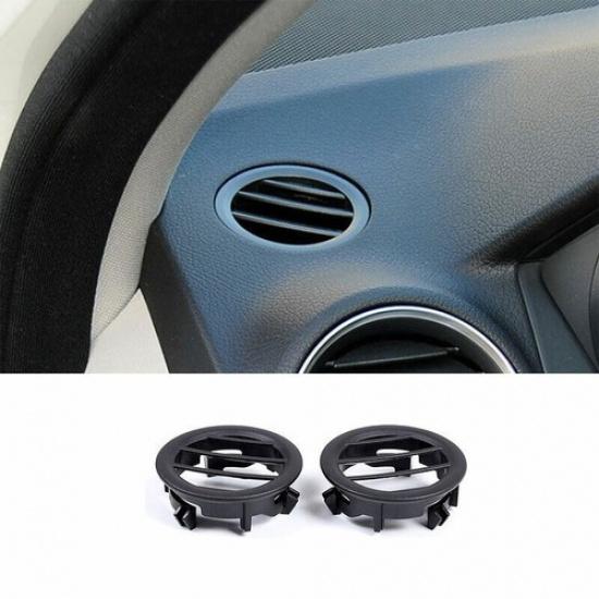 Black Dashboard Side Vent Overlay Cover Replace Fit For Benz C-Class 2007-2014