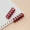 10pcs 5 Holes Loose Leaf Binder Rings Binding Supplies Spring Spiral Rings Binder  School Supplies