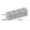200pcs DIY Building Blocks Thick wall Figures Bricks 1x4 Dots Educational Creative Size Compatible With Brands Toys for Children