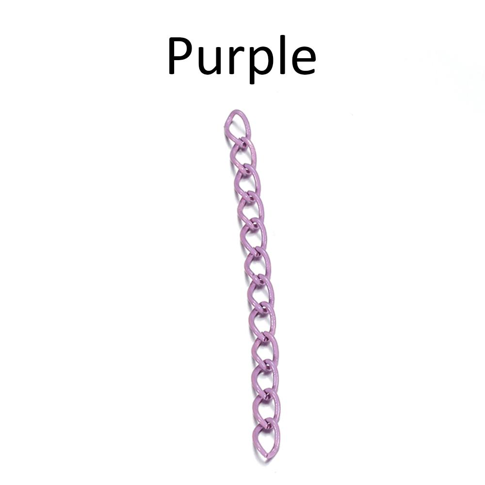 30pcs 4.5cm Colourful Necklace Extension Chain Bulk Bracelet Extended Chains Tail Extender For DIY Jewelry Making Supplies