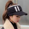 Women's Fashion Empty Top Woolen Hat - Perfect for Autumn and Winter, Knitted Warmth, Stylish Design, Breathable Comfort, Versatile Matching