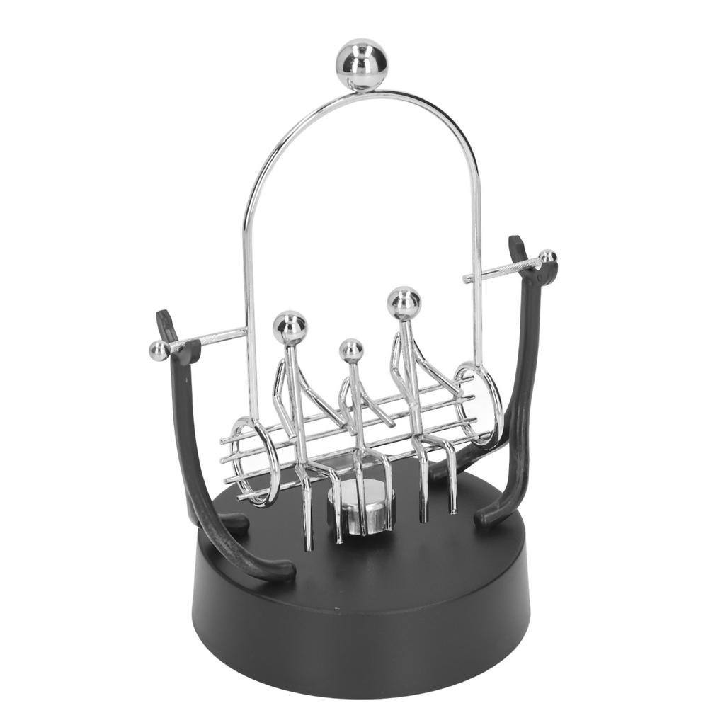Steel Robot Balance Toy Decompressive Metal Automatic Swing Motion Perpetual Art Balance Toy for