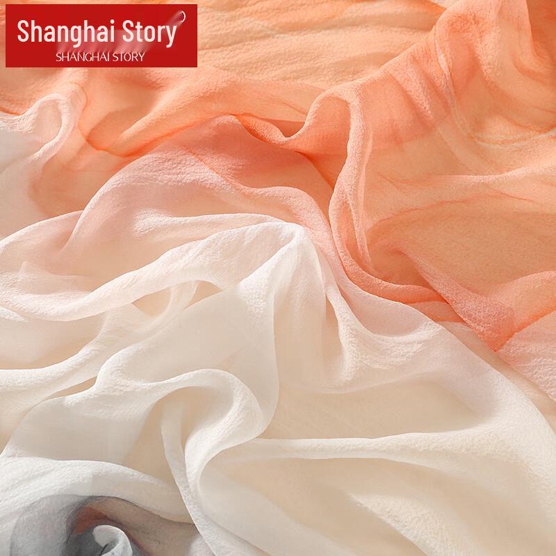 Shanghai Story 100% Mulberry Silk Printed Scarf