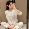 Women's pajamas new spring and summer ice silk comfortable and high-end new Chinese style loungewear set retro thin