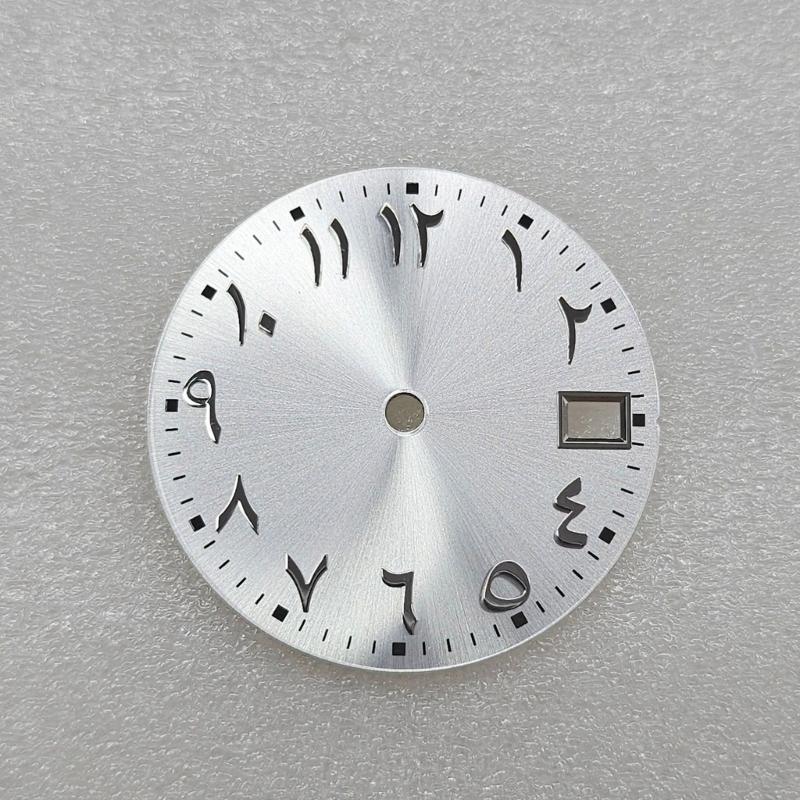 28.5mm Watch Dial for Watch Watch Movement Elegant Arabic Numerals Watch Dial Replacement for Watchmakers