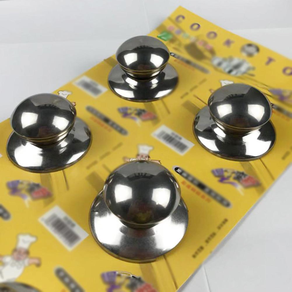 

Ручка для крышки кастрюли, серебристая, нержавеющая сталь, 4 шт., антиожоговая