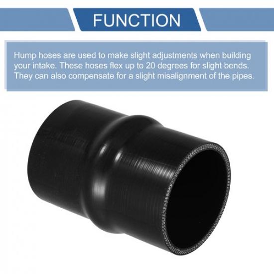 Single 70mm276" ID 127mm Black Car Silicone Hose Hump Hose Universal