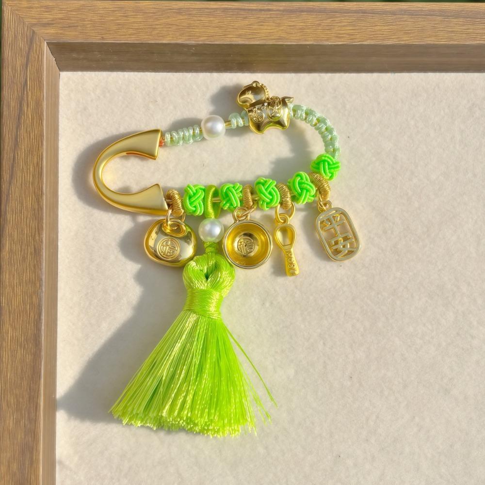 Gold Color Zodiac Horse Brooch Pendant Pony Sand-plated Ornaments Guardian Brooch  Newborn Baby