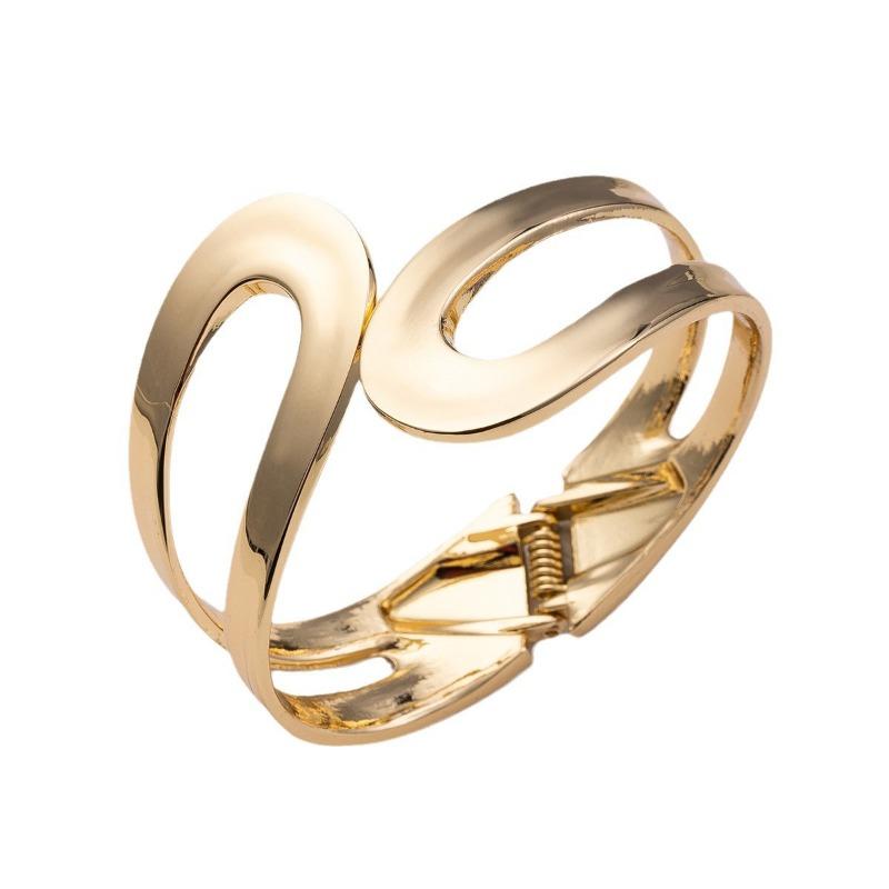 New jewelry personalized Mobius ring bracelet electroplated wind alloy bracelet open bracelet