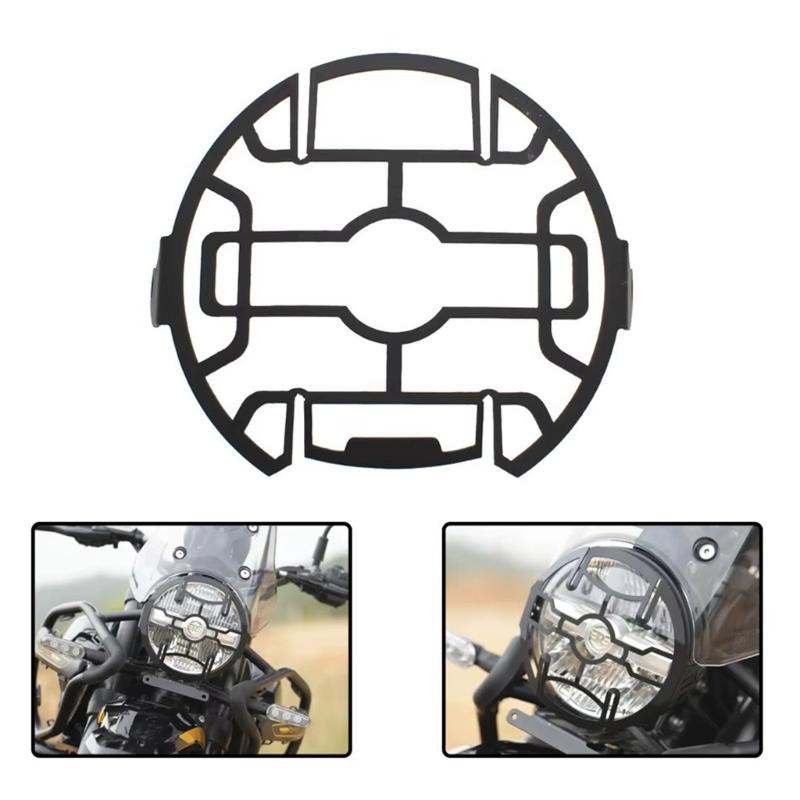 Heavy Duty Metal Motorcycle Headlight Guard Grill Protective Mesh For Himalayan 450 Off Roading Riding Impact Resistant