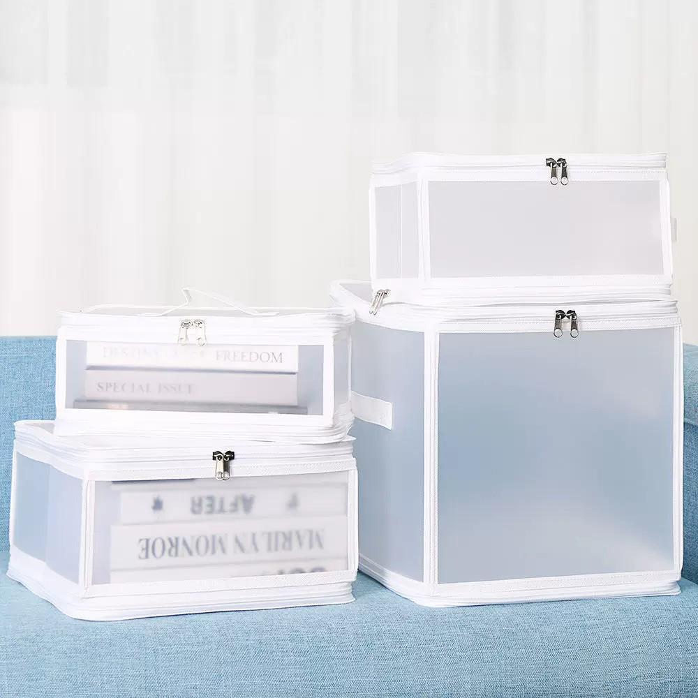 PP Waterproof Foldable Transparent Storage Box for Clothes & Toys