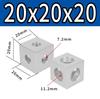 4pcs 1515/2020 Aluminum Block 90 Degree Angle Corner Connector for V-Slot/C-Beam Aluminum Extrusions Profile 3D Printer Parts