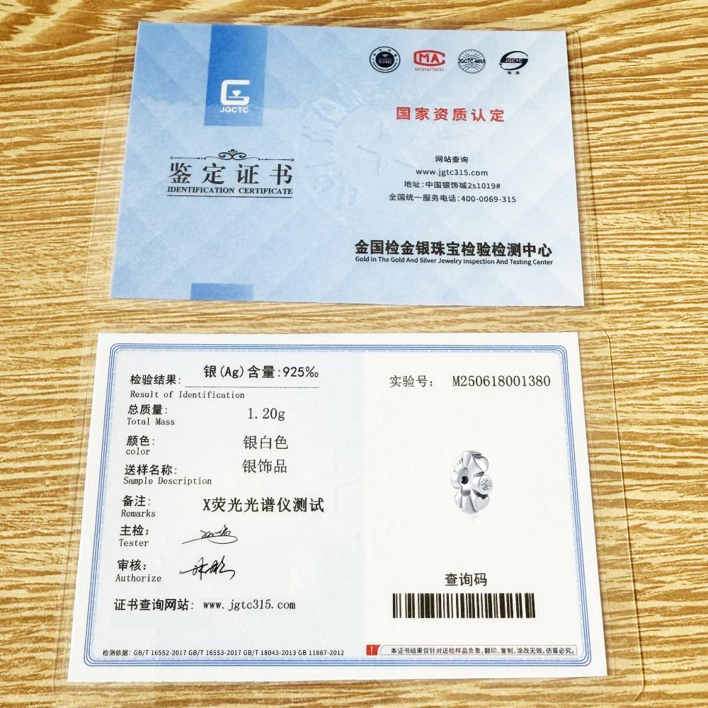 Four-Leaf Clover Flower Charm Fit Original Bracelet Shining Bead Diy Women Jewelry Giftcopper Trinket Jewelry Party Gift