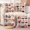 Fun Cute Sushi Pattern Pillow Case Linen Pillow Case Sofa Home Decor Cushion Cover Cushion Cove