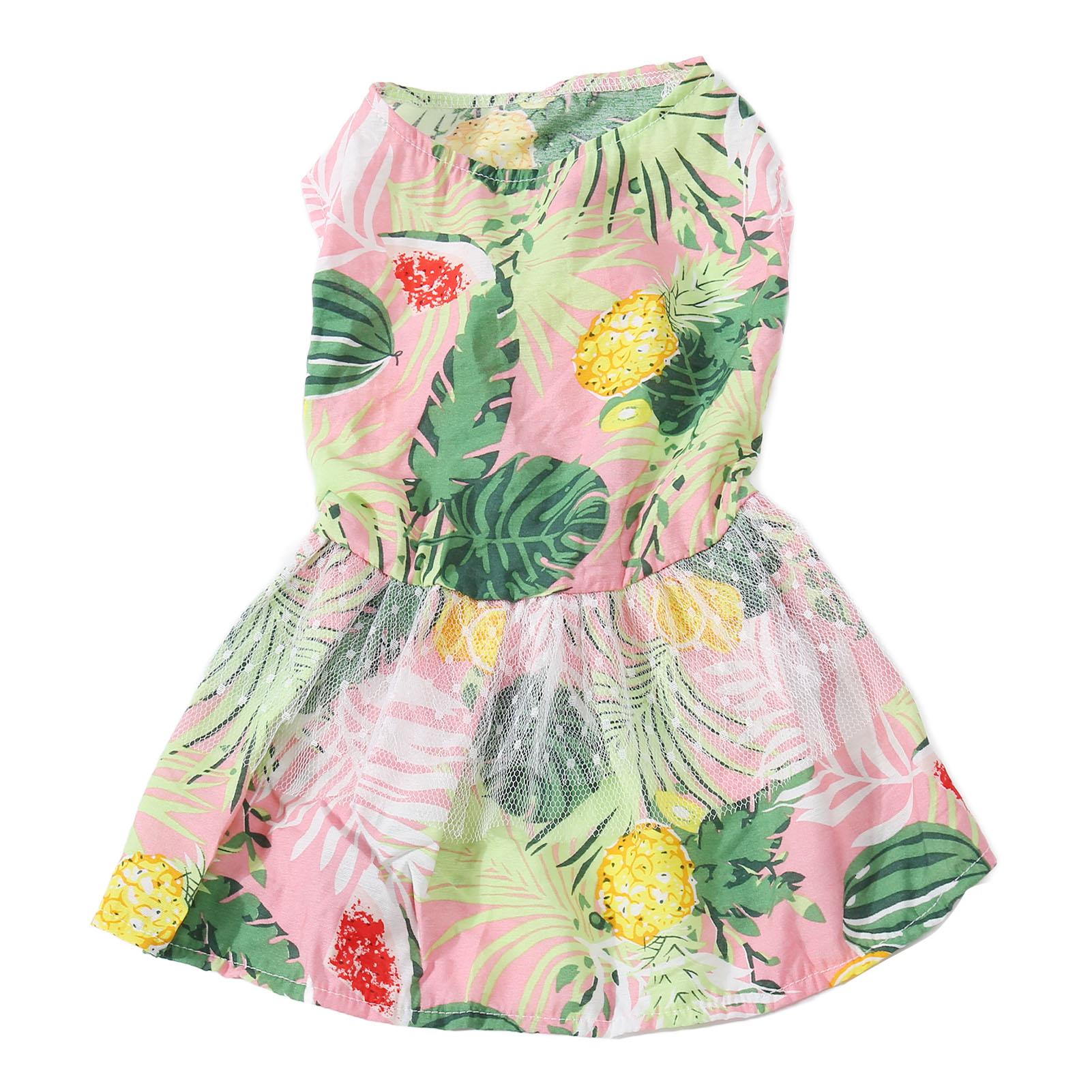 

Сукня для собаки Романтична Класичний Листовий Візерунок М яка Зручна Принцеса для Собаки на Побачення Вечірку M