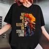 No One Is Illegal On Stolen Land Unisex Black Shirt Unisex T-Shirt