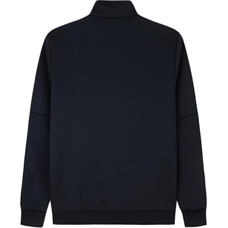 Anta Knitted Stand Collar Zip Sports Long Sleeve Jacket Men jackets Basic-Black 152447711-3