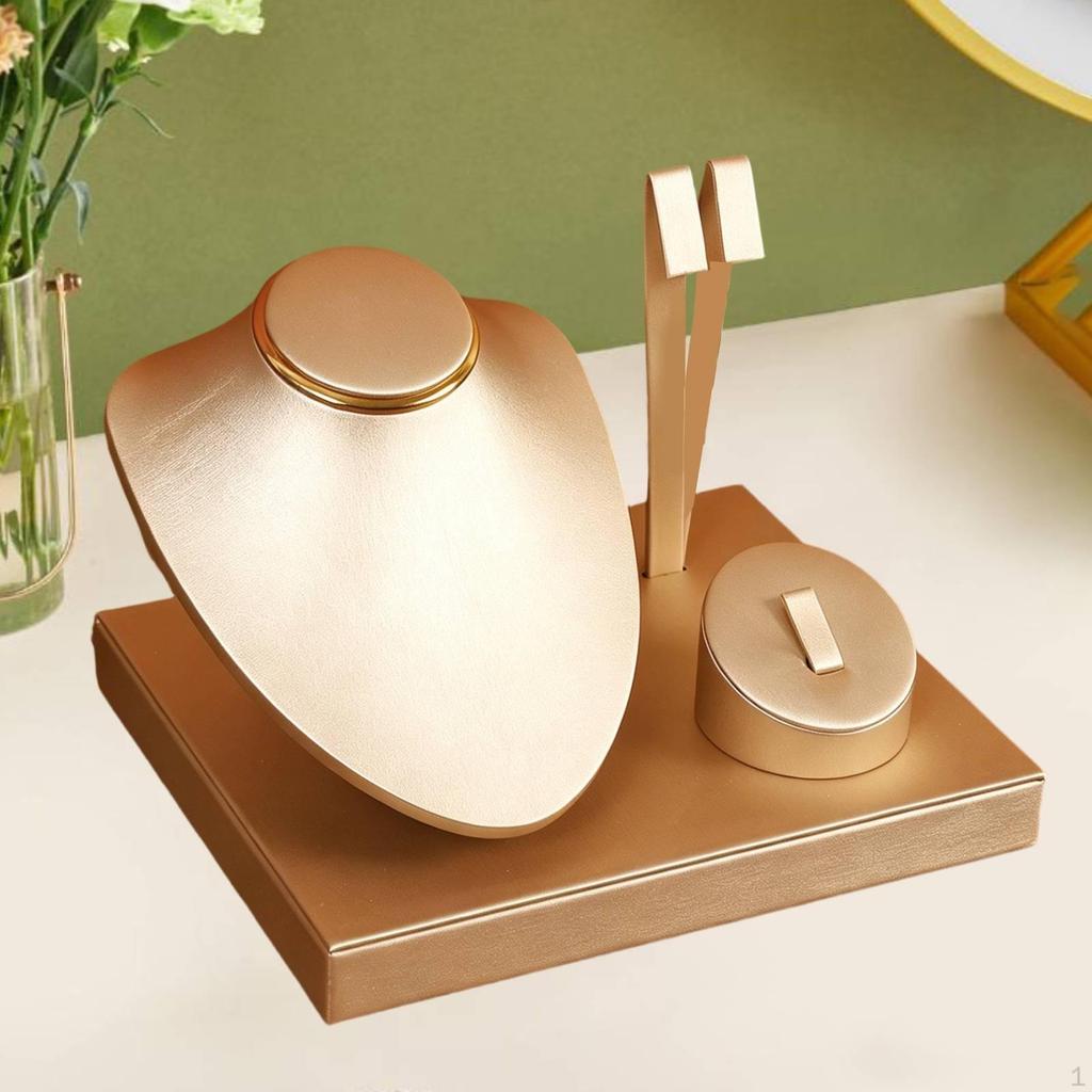 Jewelry Display Mannequin Stand Ear Holder Storage Necklace Organizer Showcase for Showroom