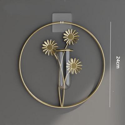 Miling Daisy Metal Wall Planter Decor Set