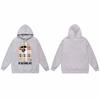 Mens Oversized Hooded Sweatshirt With Ape Head Print Heavyweight Cotton Long Sleeve Pullover Daily Wear