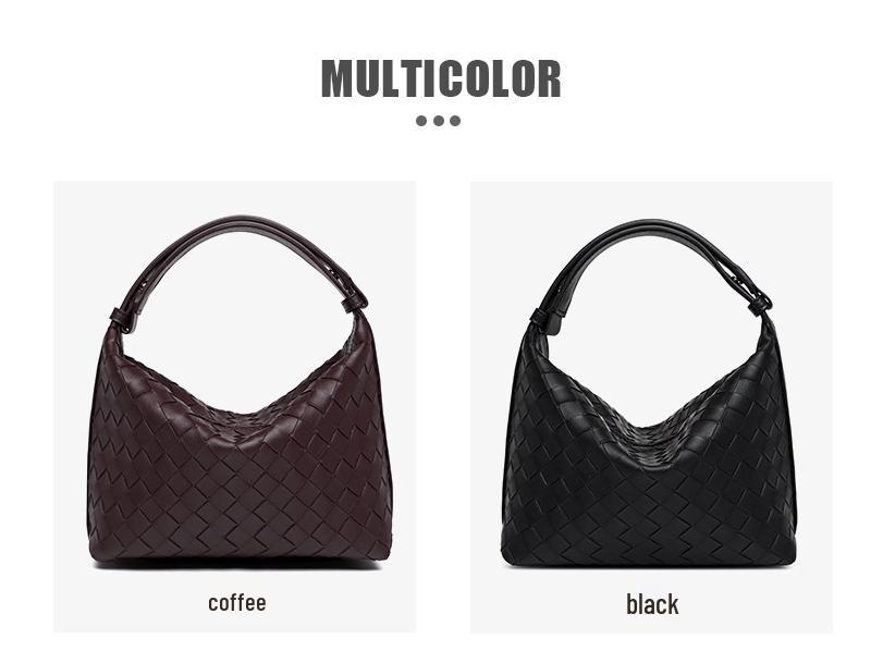 2024 New High-End Woven Handbag: Autumn/Winter Women's Bento Lunch Box Underarm Bag