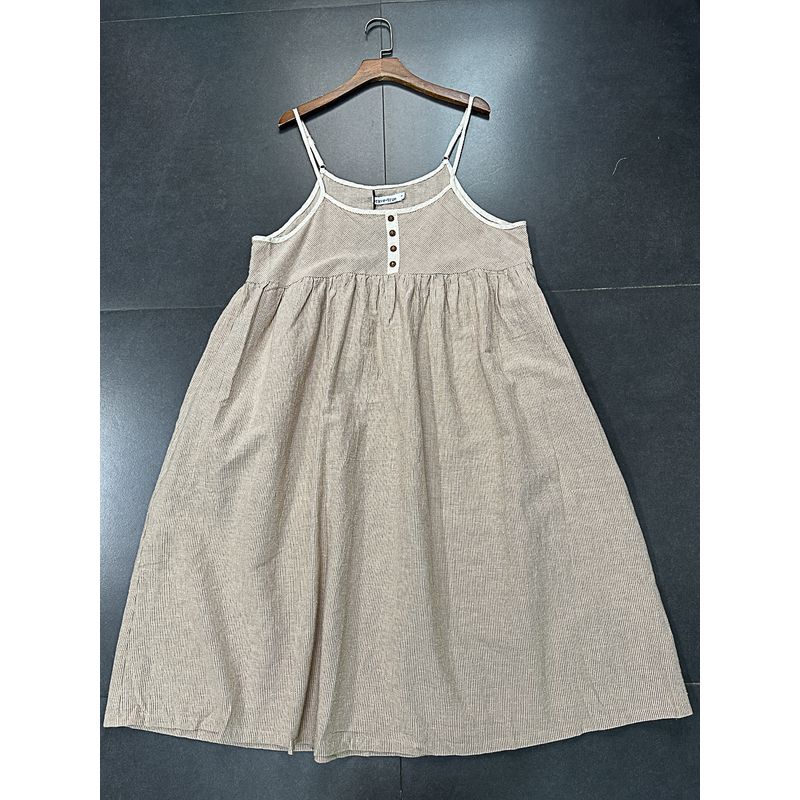 

Yanzi Export Серия Хлопок с Коноплей Артистичный Темперамент Майка Льняная Темпераментная Майка Артистичный Стиль Темперамент Кукольное Платье Apricot slime BT2563 XS