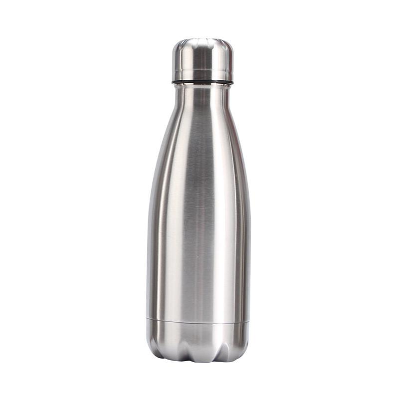 Stainless Steel Water Bottle 1 Liter Drink Bottle for Sport Travel Cups  500 750 1000ml Water Bottles Coke Bottle KTY